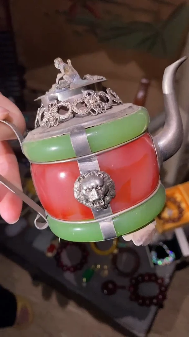 玛瑙/玉髓壶未镶嵌永玉阁精品专属摆件