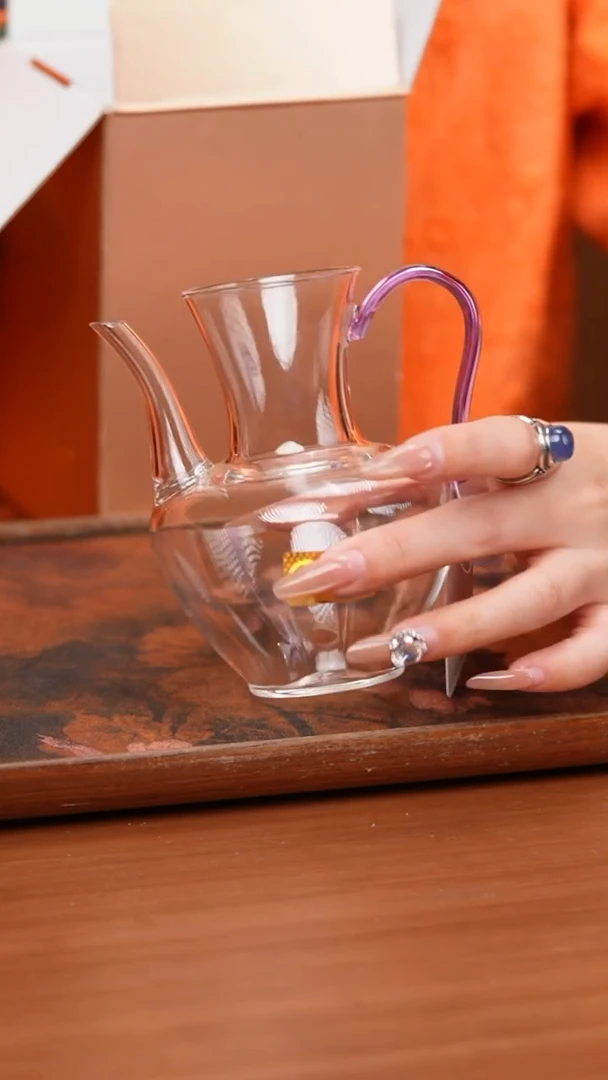 【闪购商品】禾器/晶彩俏然茶海/浅紫/定制版