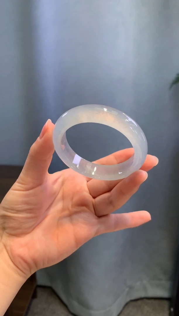 翡翠手镯未镶嵌白月光正圈