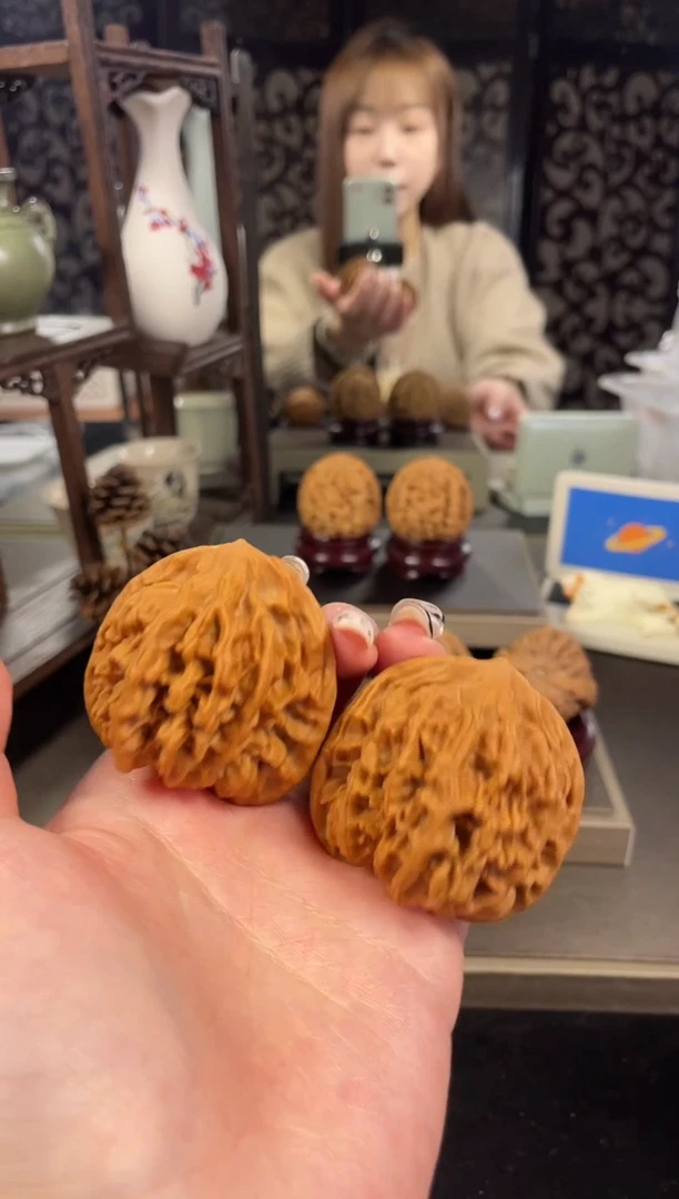 【闪购商品】文玩核桃把件帝王49尺-10