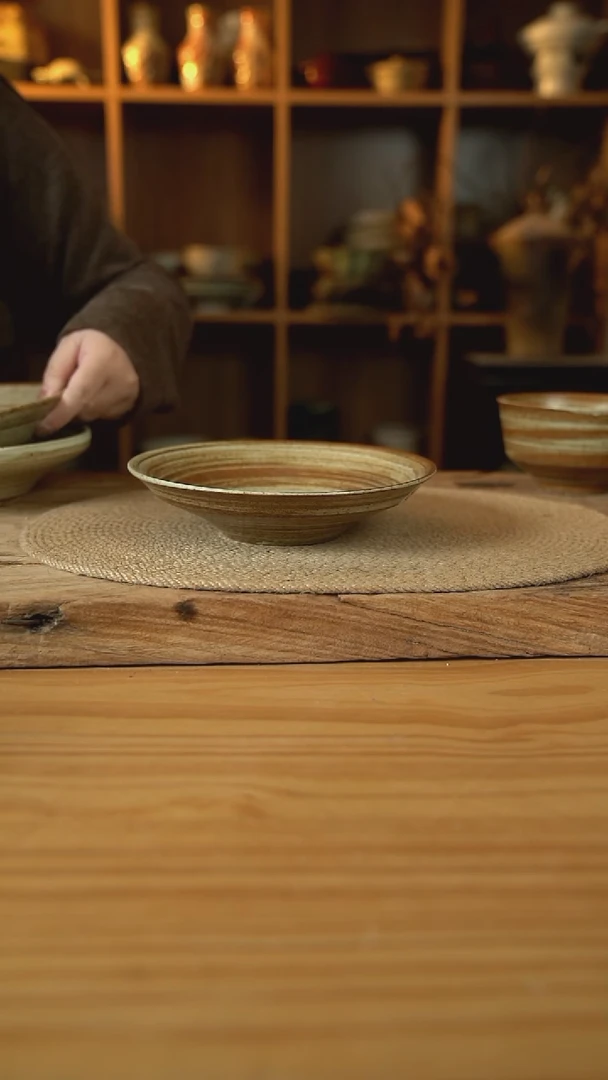 刷纹系列的7.5英寸利口盘1个