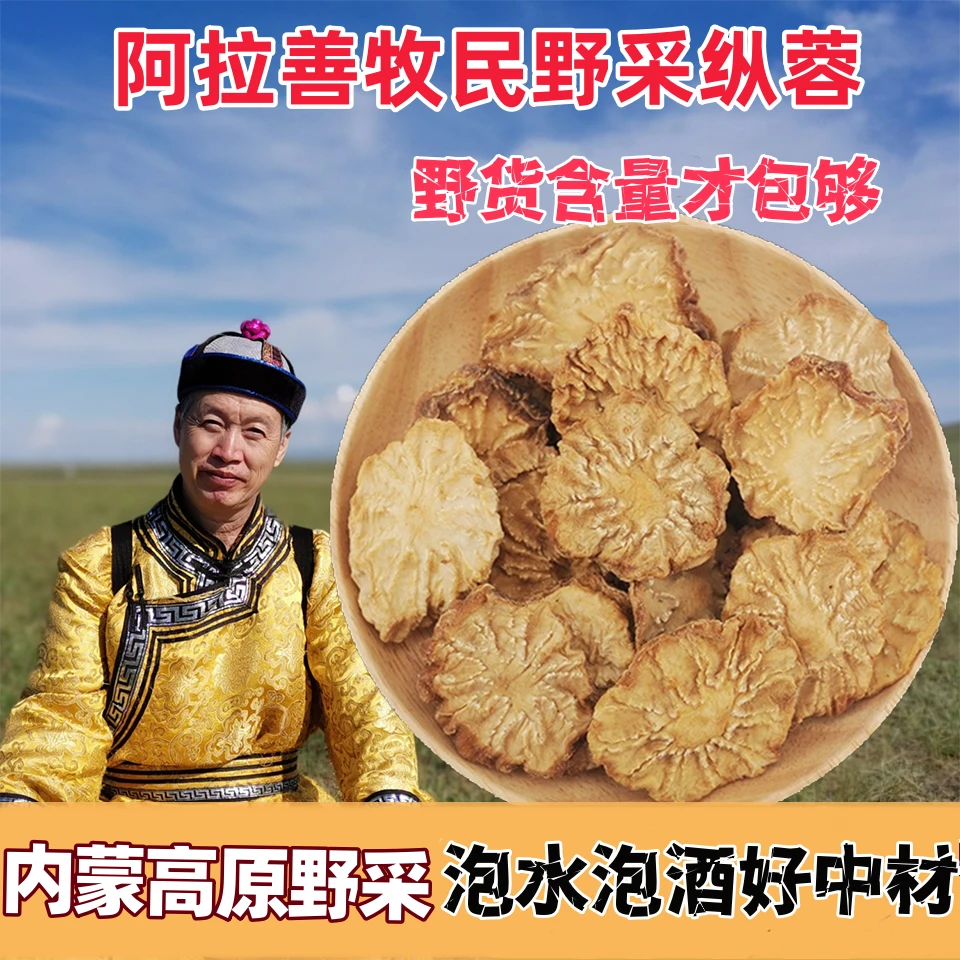 阿拉善野生肉纵蓉片苁蓉根荒漠老根沙漠参男人泡酒根茎原料农产品