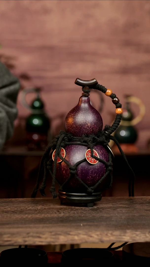 557号中药煮色   大漆葫芦水壶/酒壶 一物一拍