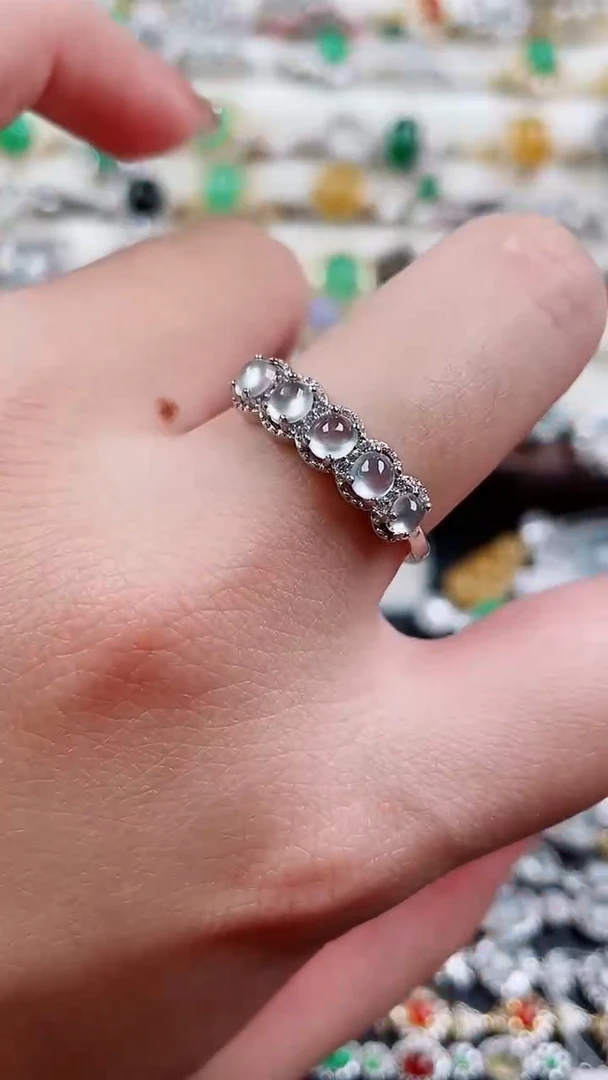 银S925镶嵌戒指翡翠49