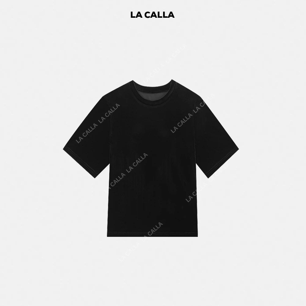 LA CALLA醋酸丝绒百搭潮流休闲套装YY1798