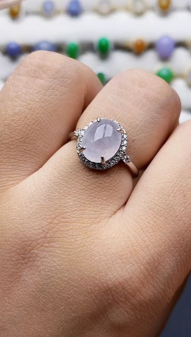 银S925镶嵌戒指翡翠1527