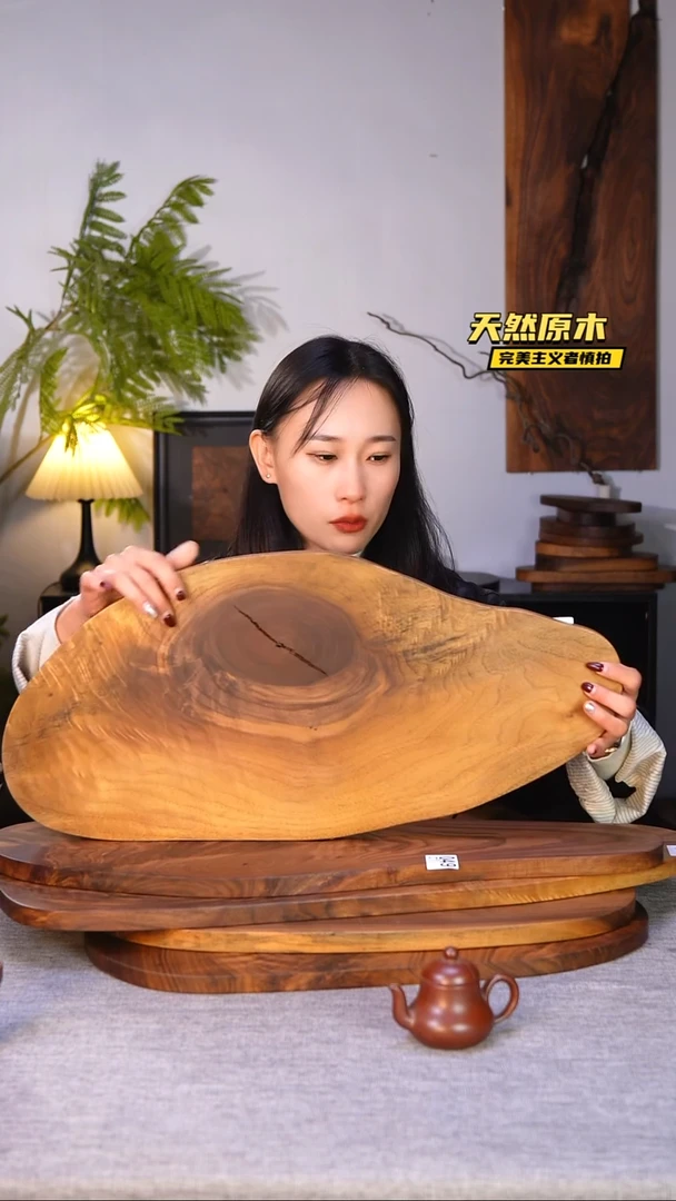 木北美黑胡桃原木.干裂疤结不属于商品质量问题完美主义者慎拍