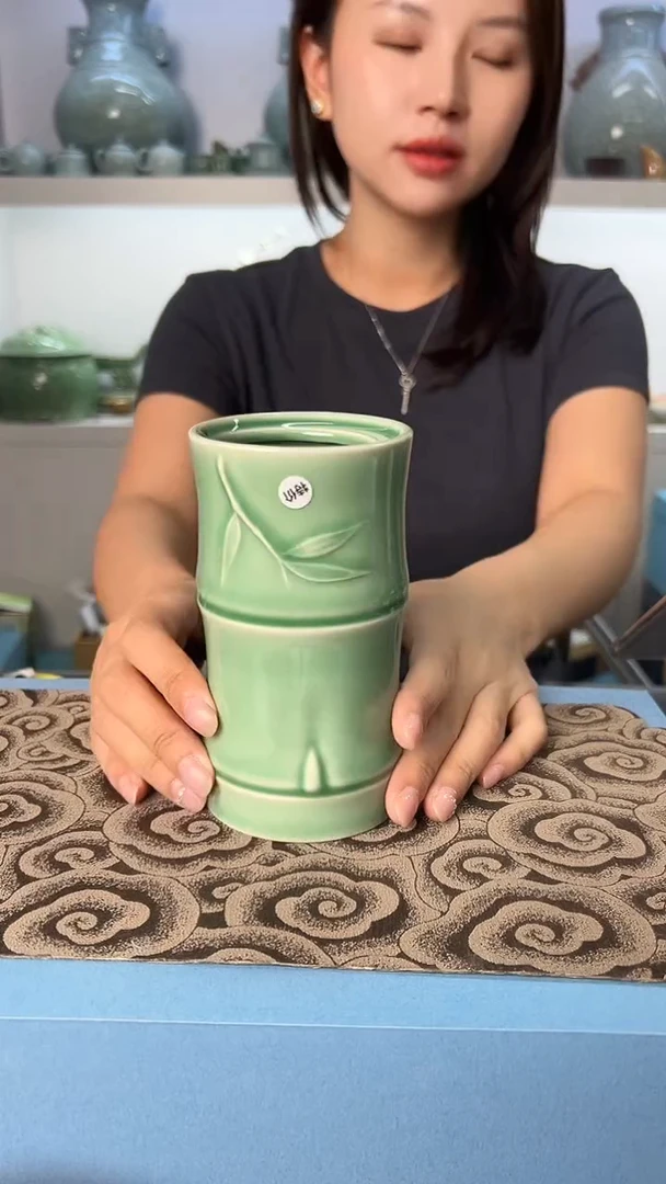 龙泉云间青瓷小米茶器