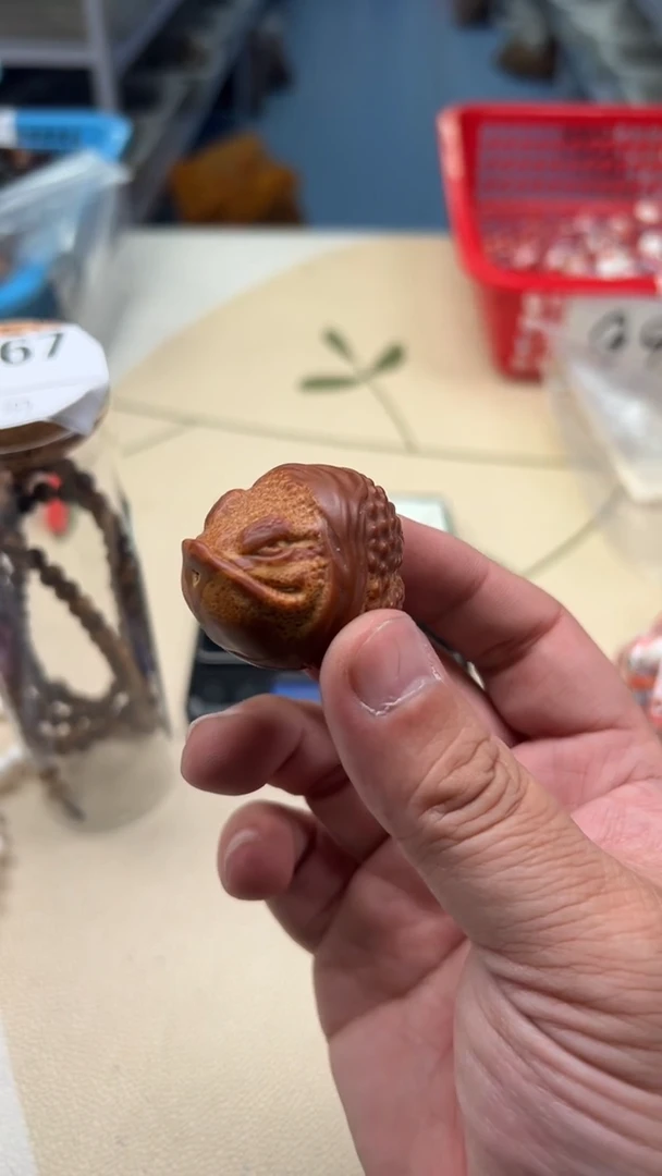把件橄榄核蛤蟆4486
