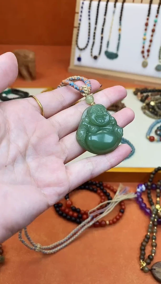 项链未镶嵌和田玉和田晴水佛公项链