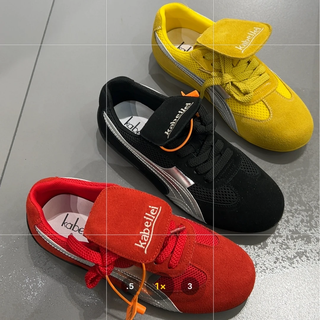 种草自留~网面透气平底德训鞋女小众复古运动休闲鞋9007/A11