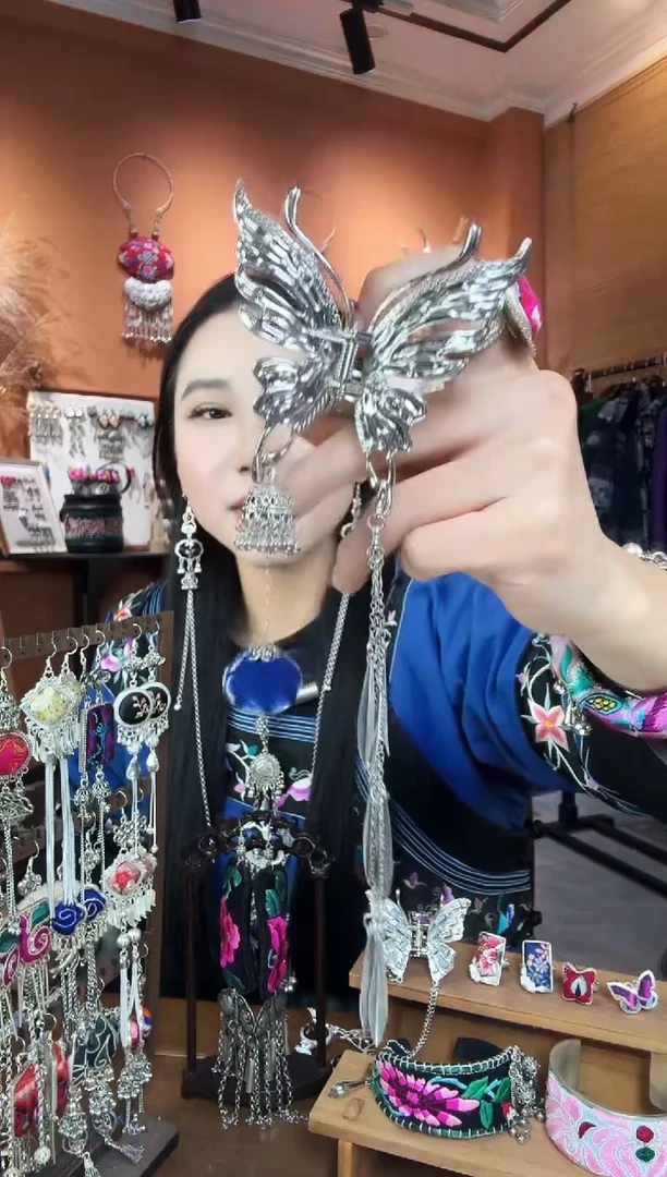 【闪购商品】织绣纯手工民族风抓夹