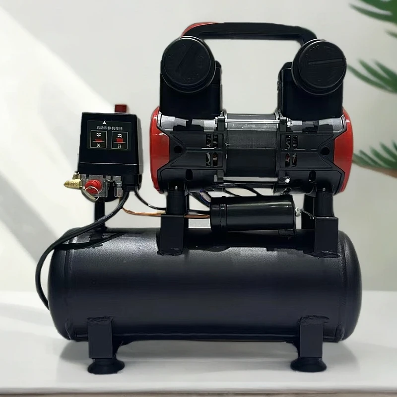 小型静音无油空压机气泵空气压缩机装修气去工具空压机静音无油