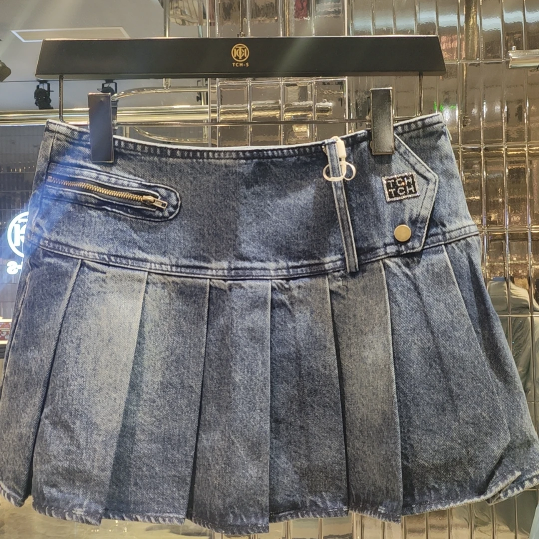 TCH服饰店播-潮牌时尚百搭牛仔半裙S72B228007