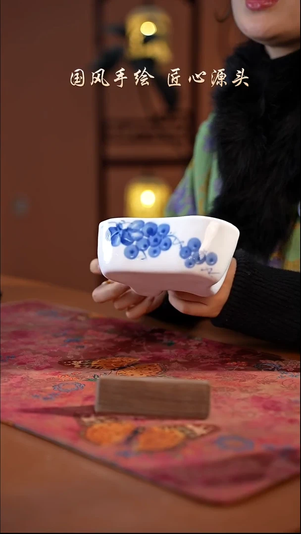 陶瓷景德镇高温釉中彩餐具（无毒无铅无镉）