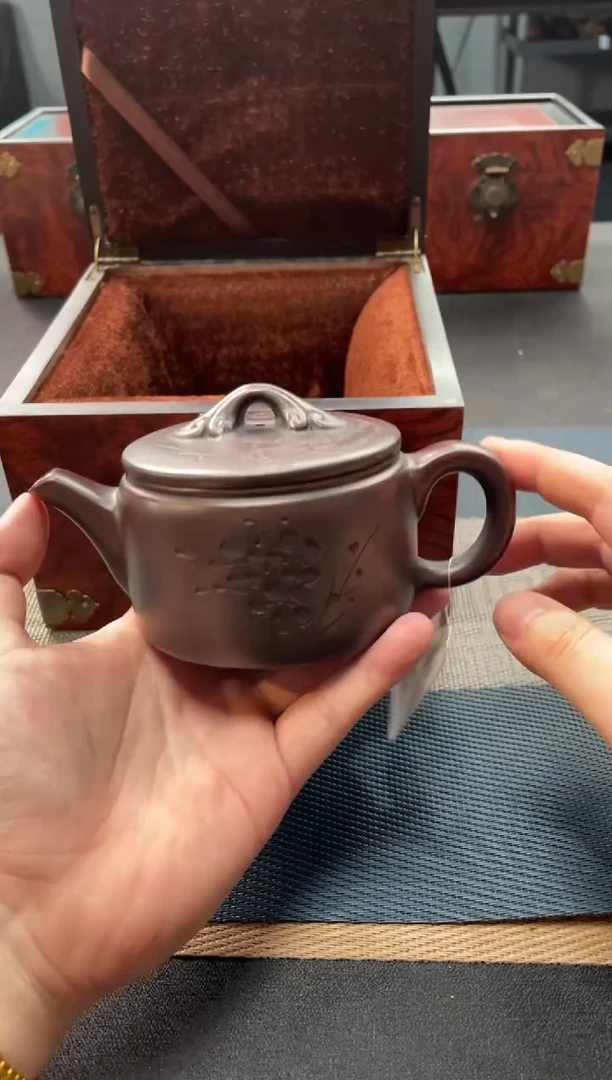 茶壶紫砂117 宜兴原矿紫砂