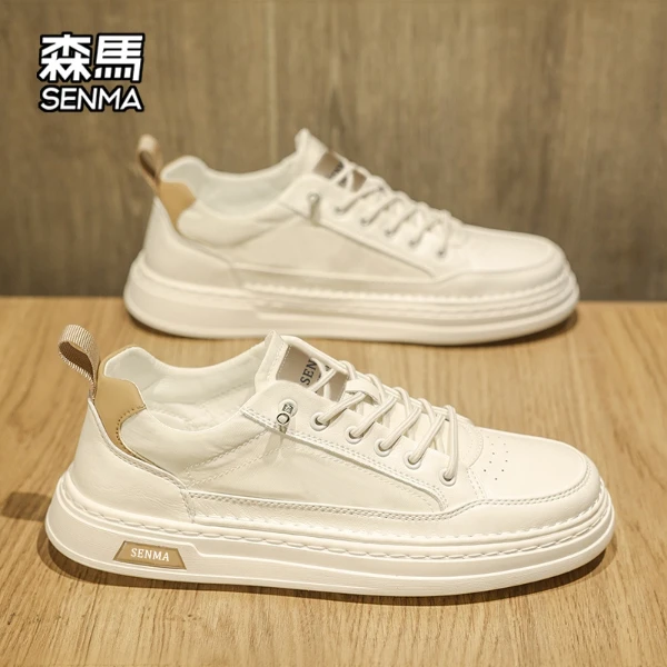 森马男鞋子男款冬季新款百搭小白鞋男士一脚蹬上班帆布休闲板鞋