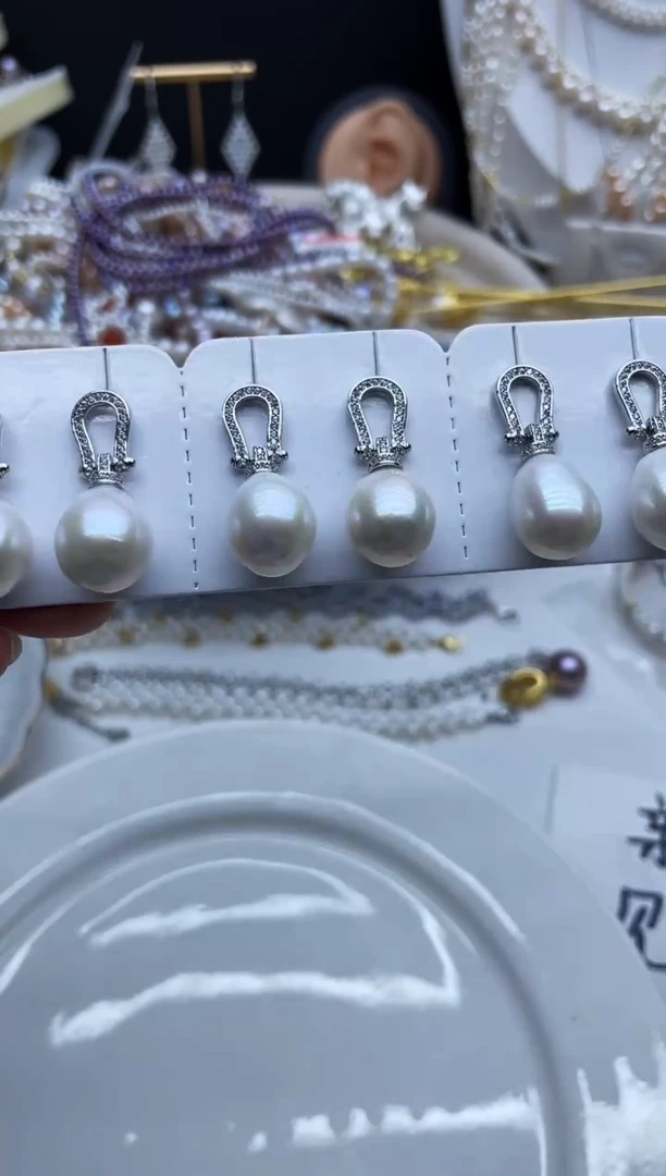 未镶嵌耳饰淡水珍珠耳环多样性发其一