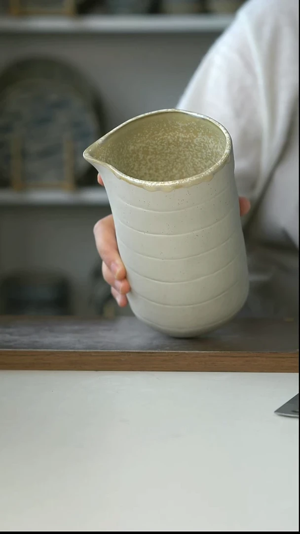 陶瓷出丹麦MD海贝花壶760ml@4-2@微瑕