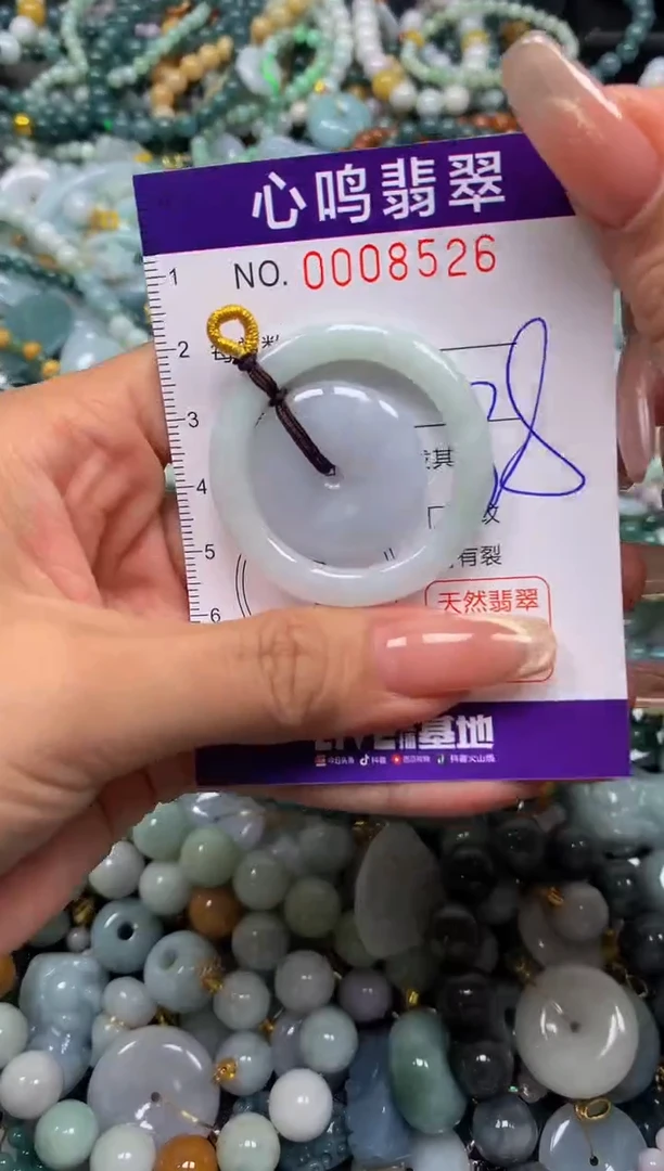 翡翠未镶嵌颈饰闪购008526