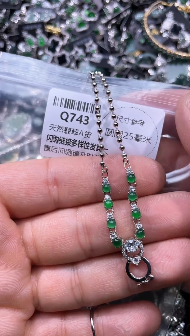 【闪购商品】翡翠颈饰未镶嵌Q743项链