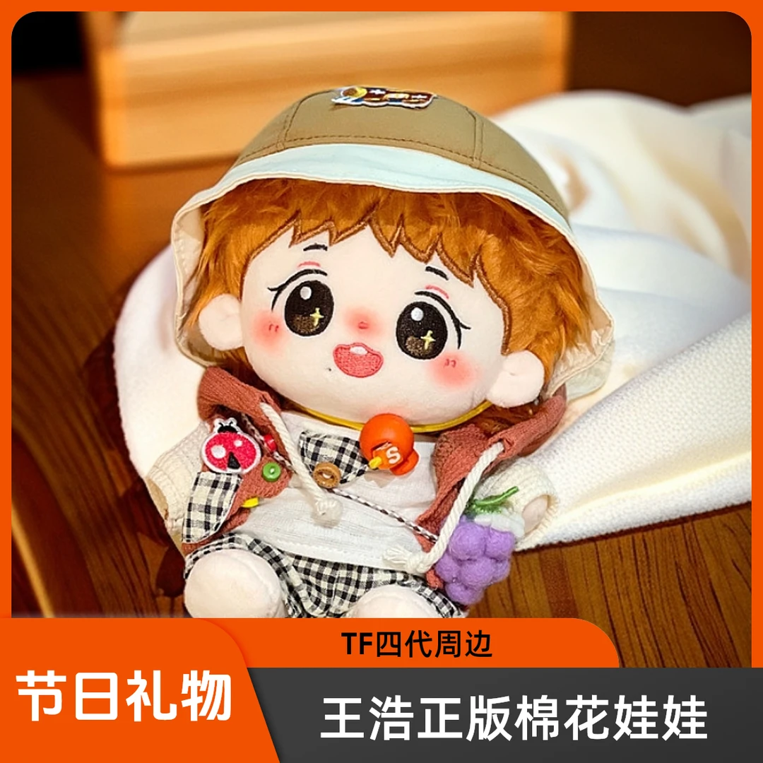 【全新正品】王浩20cm棉花娃娃TF四代周边节日礼物送女友礼品玩具