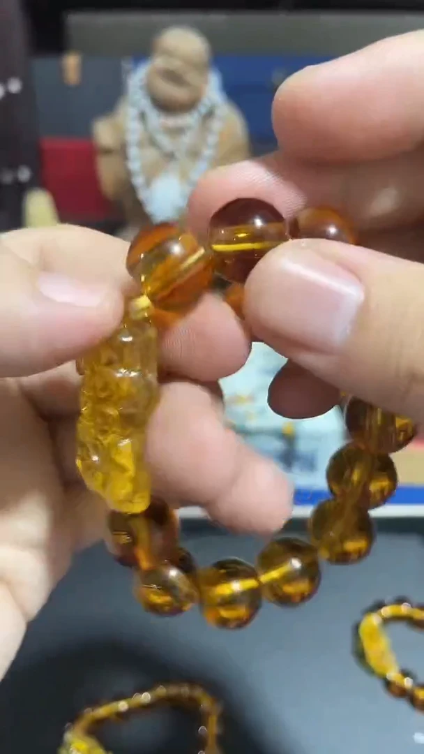 黄晶手链未镶嵌黄黄22
