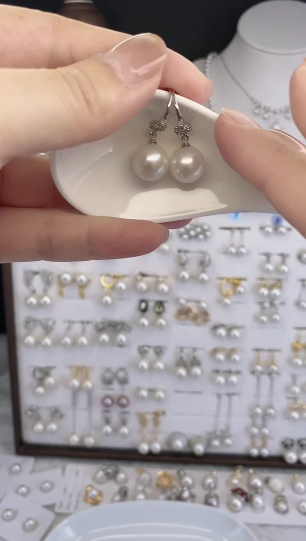 合金耳饰淡水珍珠6*111