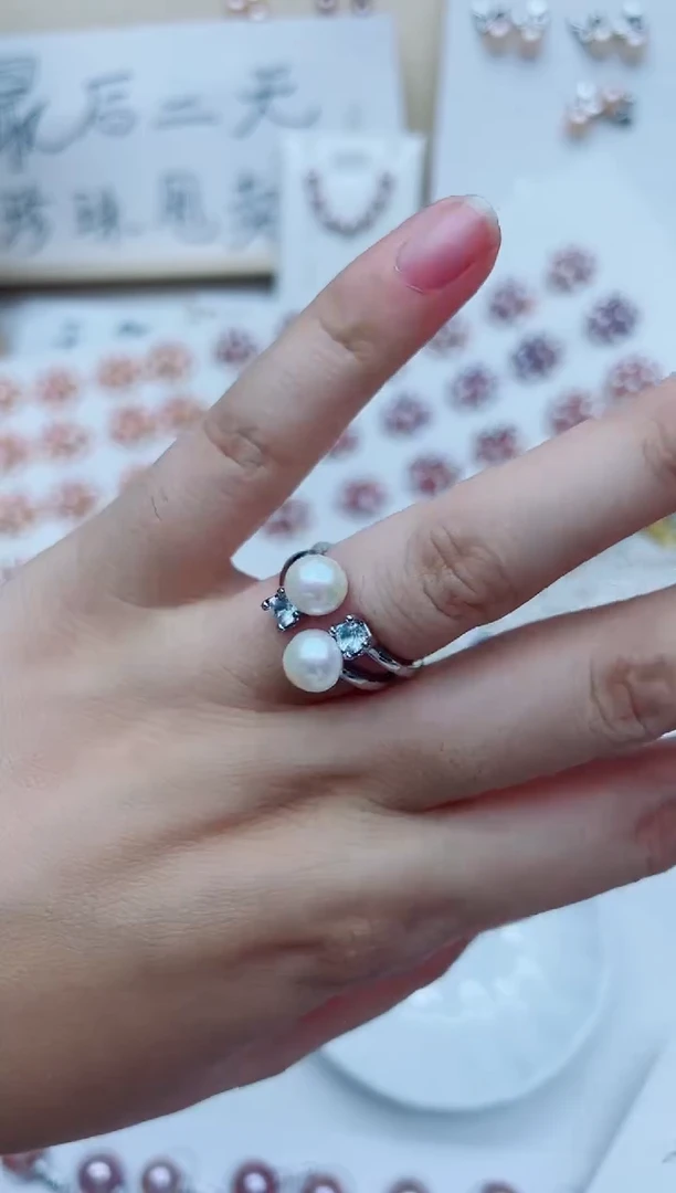 戒指未镶嵌淡水珍珠戒指多样性发其一