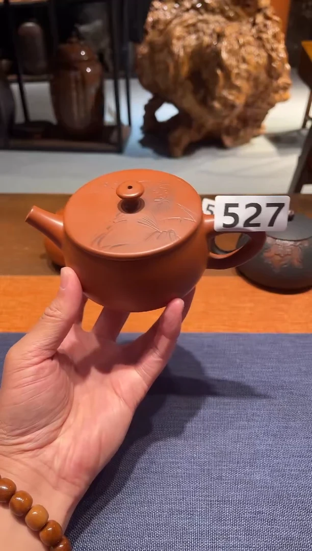 伯* 建水紫陶单壶瑕疵放漏/B 527