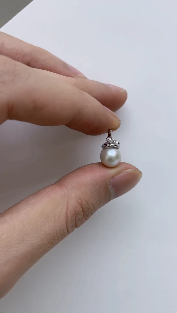 颈饰银S925镶嵌海水珍珠