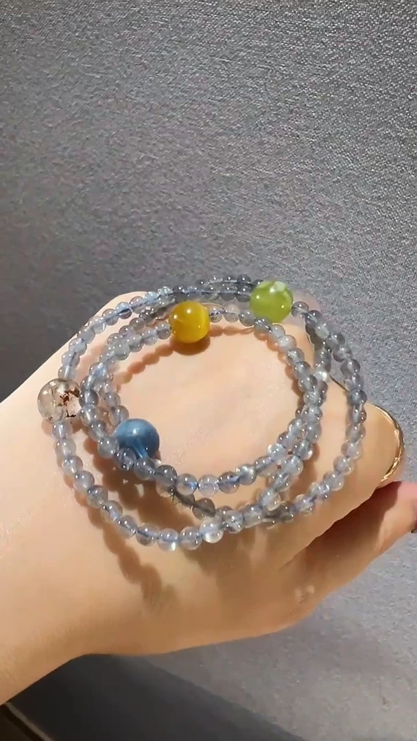 手链未镶嵌月光石蚂蚁家灰月光石手串