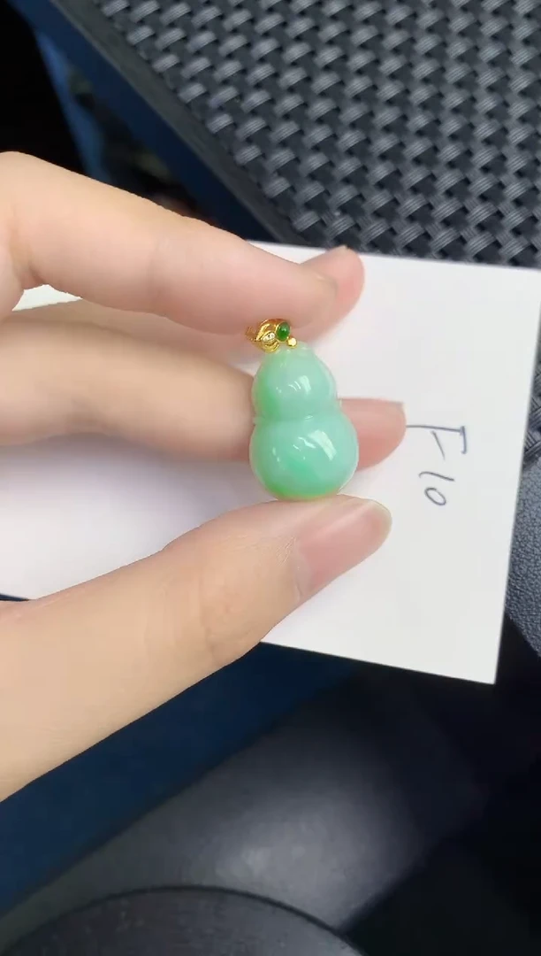 翡翠银S925镶嵌颈饰天然翡翠緬甸A貨