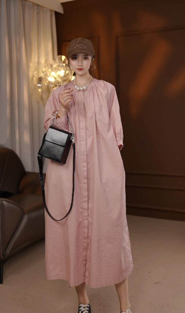 2025夏季新款欧韩时尚纯色开衫减龄气质连衣裙女