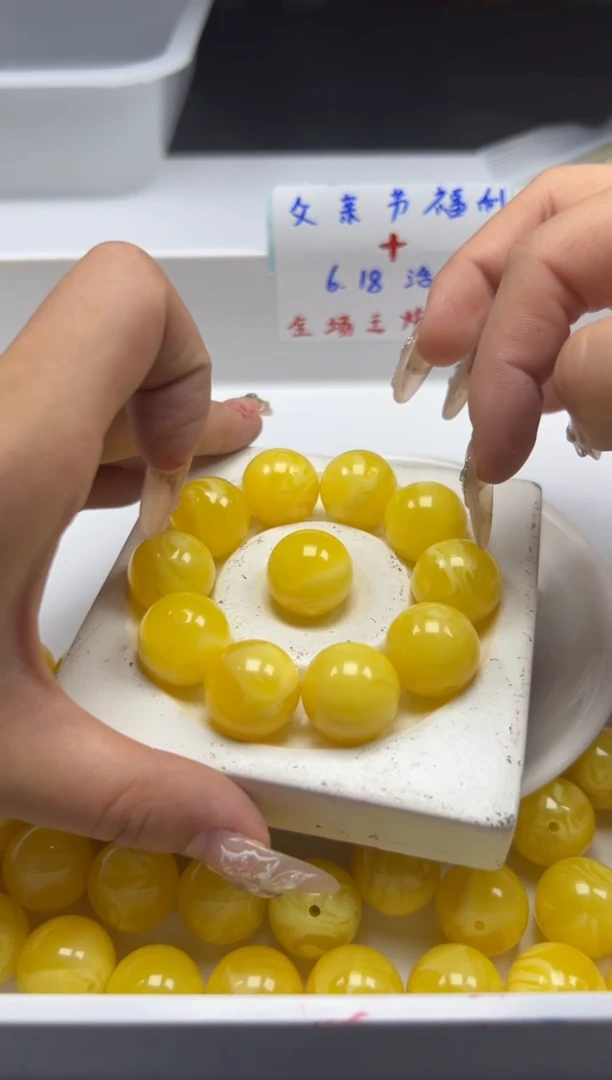 未镶嵌颈饰蜜蜡w2372蜜蜡18mm*2颗