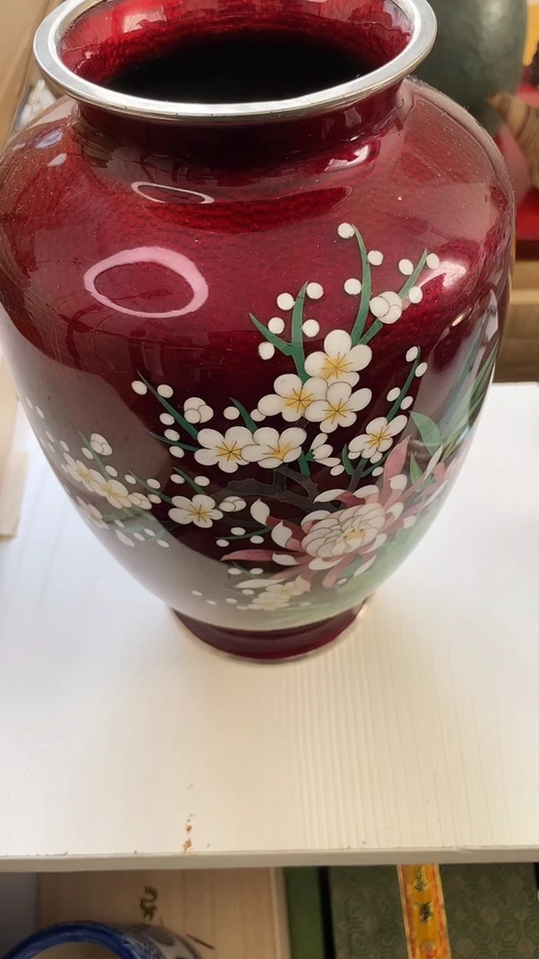 其他瓷七宝烧花瓶