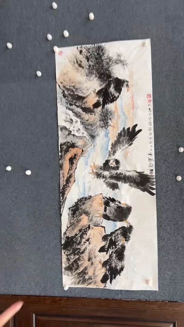 国画7.28-颜新辉-小六尺-鹏程万里