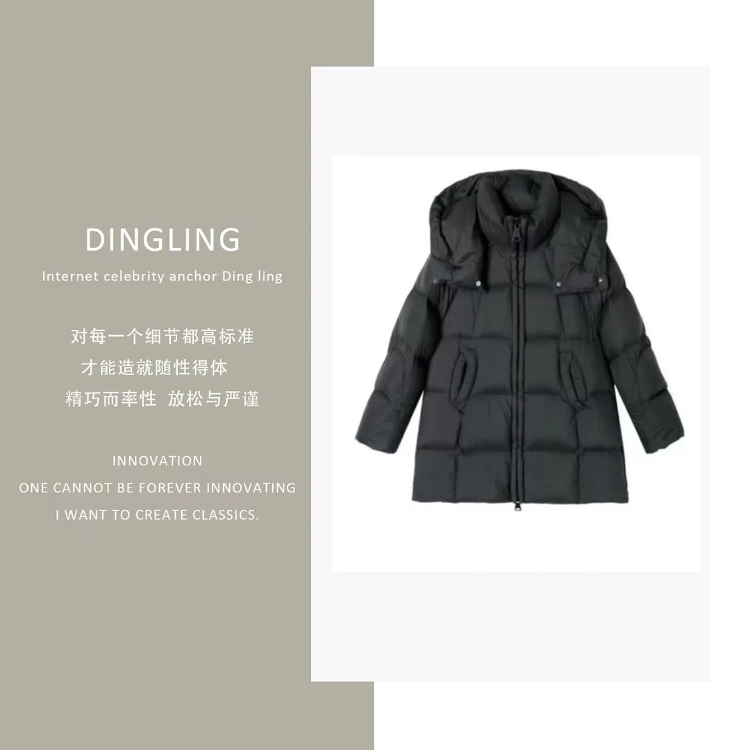 韩系羽绒服女冬季加厚泡芙云朵超好看白鹅绒服8003