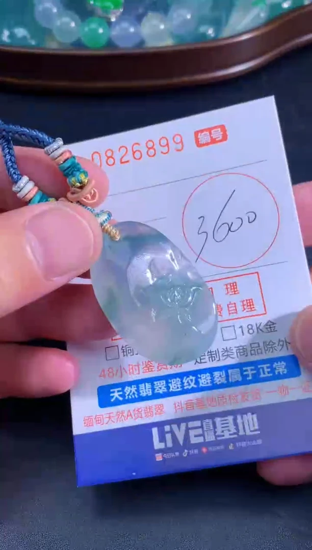 颈饰未镶嵌翡翠天然A货翡翠
