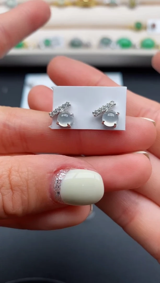 银S925镶嵌戒指翡翠666666+3