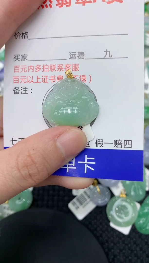 【闪购商品】翡翠颈饰18K金镶嵌11111111