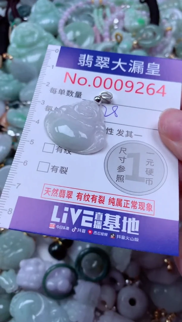 吊坠(不含链)未镶嵌翡翠9264