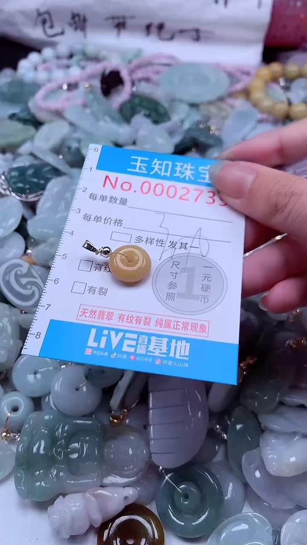 翡翠未镶嵌吊坠(不含链)2739