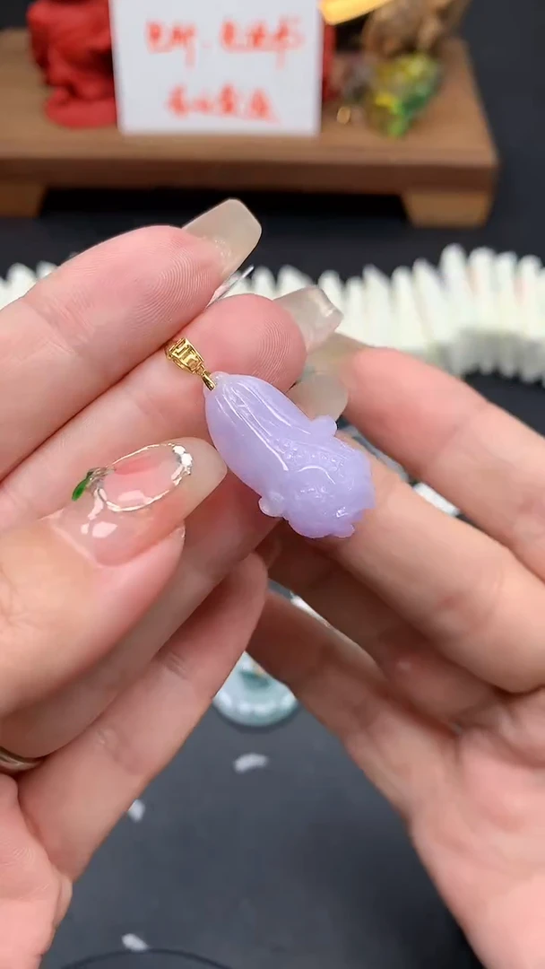 【闪购商品】翡翠吊坠(不含链)18K金镶嵌MS152777