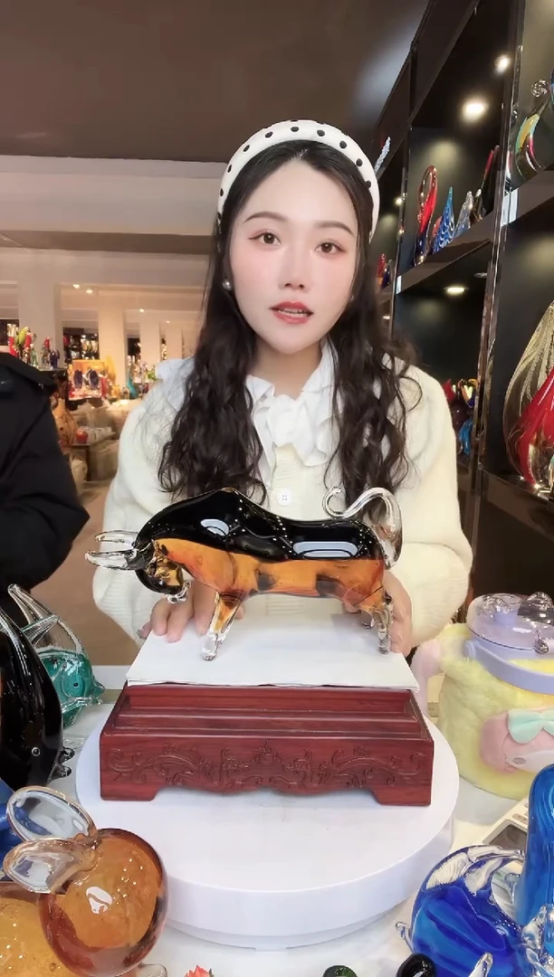 【闪购商品】茶盏琉璃摆件家居摆件