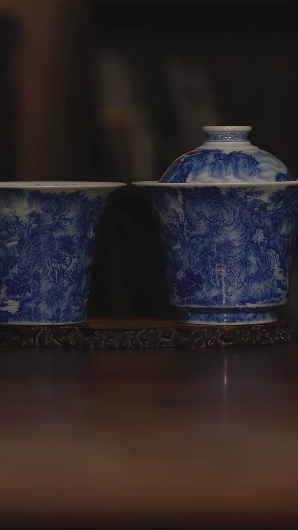 杯九本珍藏早春图云启杯+盖碗