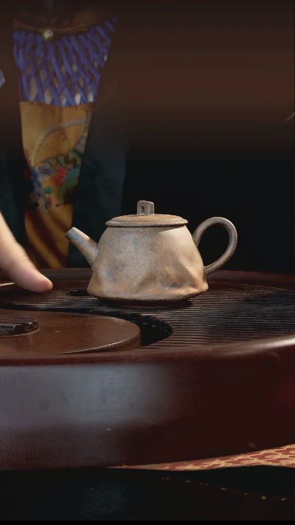 茶壶紫砂小井栏柴烧紫砂壶100ml