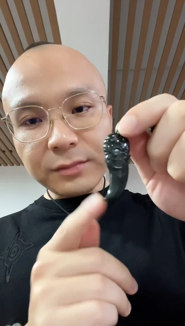 吊坠(不含链)未镶嵌和田玉青海龙牙