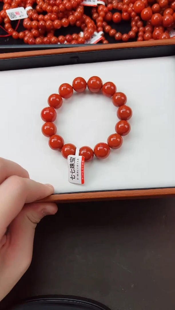 【闪购商品】南红玛瑙手串未镶嵌川料瓦西高品手串 卡14+