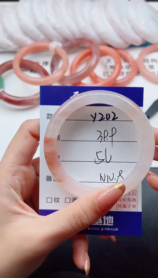 未镶嵌手镯石英质玉Y202--56